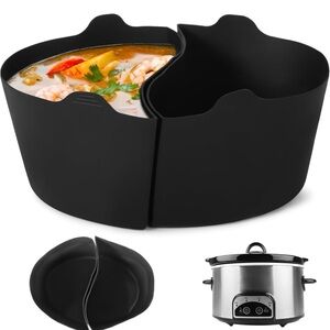Silicone Slow Cooker Divider - Black